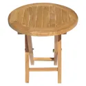 Table d'appoint ronde en teck 50cm