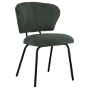 Set van 2 NILSA groene ribfluwelen stoelen