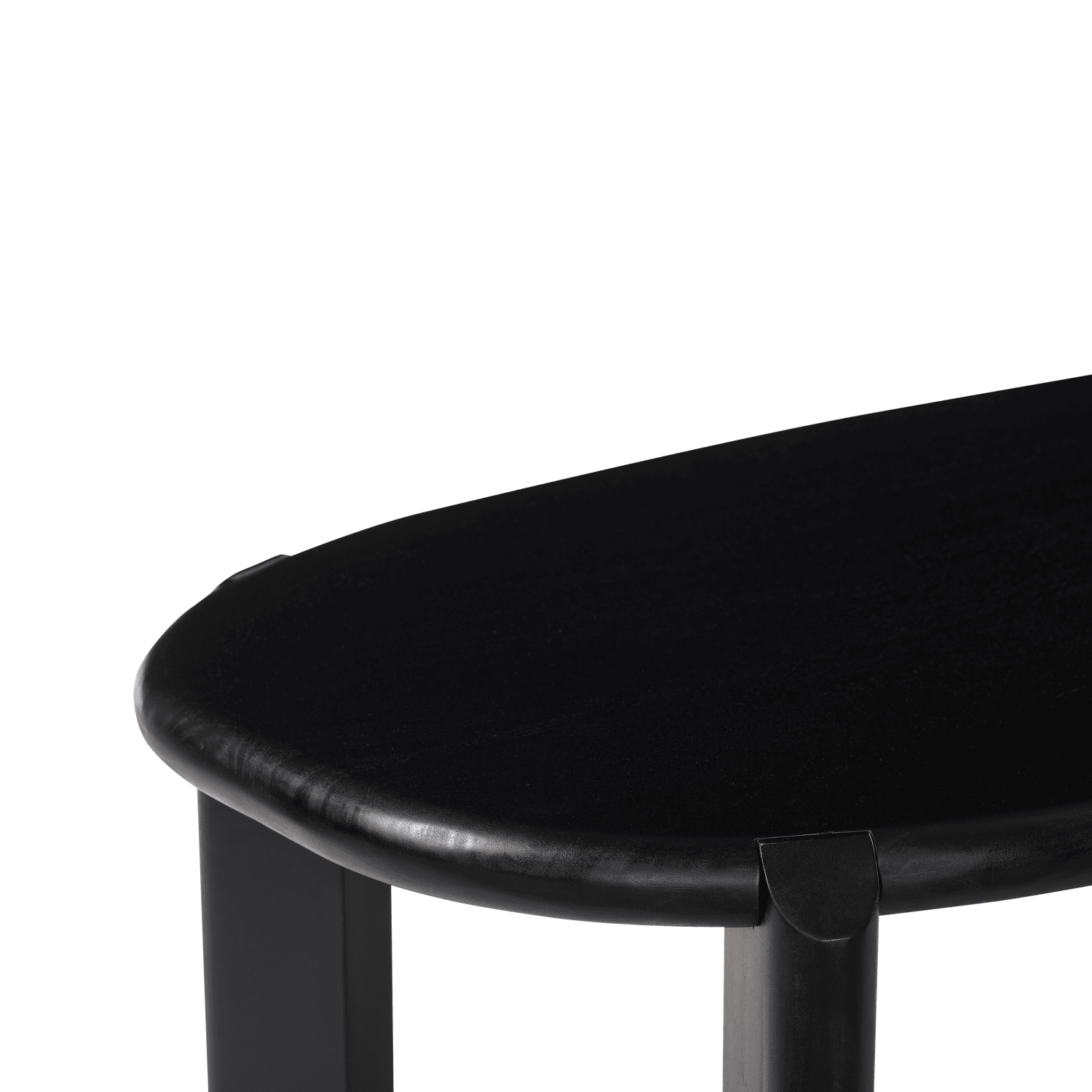 Mesa de centro em madeira maciça de manga preta 120cm