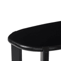 Mesa de centro em madeira maciça de manga preta 120cm