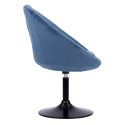 Tabouret de bar en velours bleu EDGAR