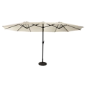 Parasol double 2,7x4,6m LINAI beige