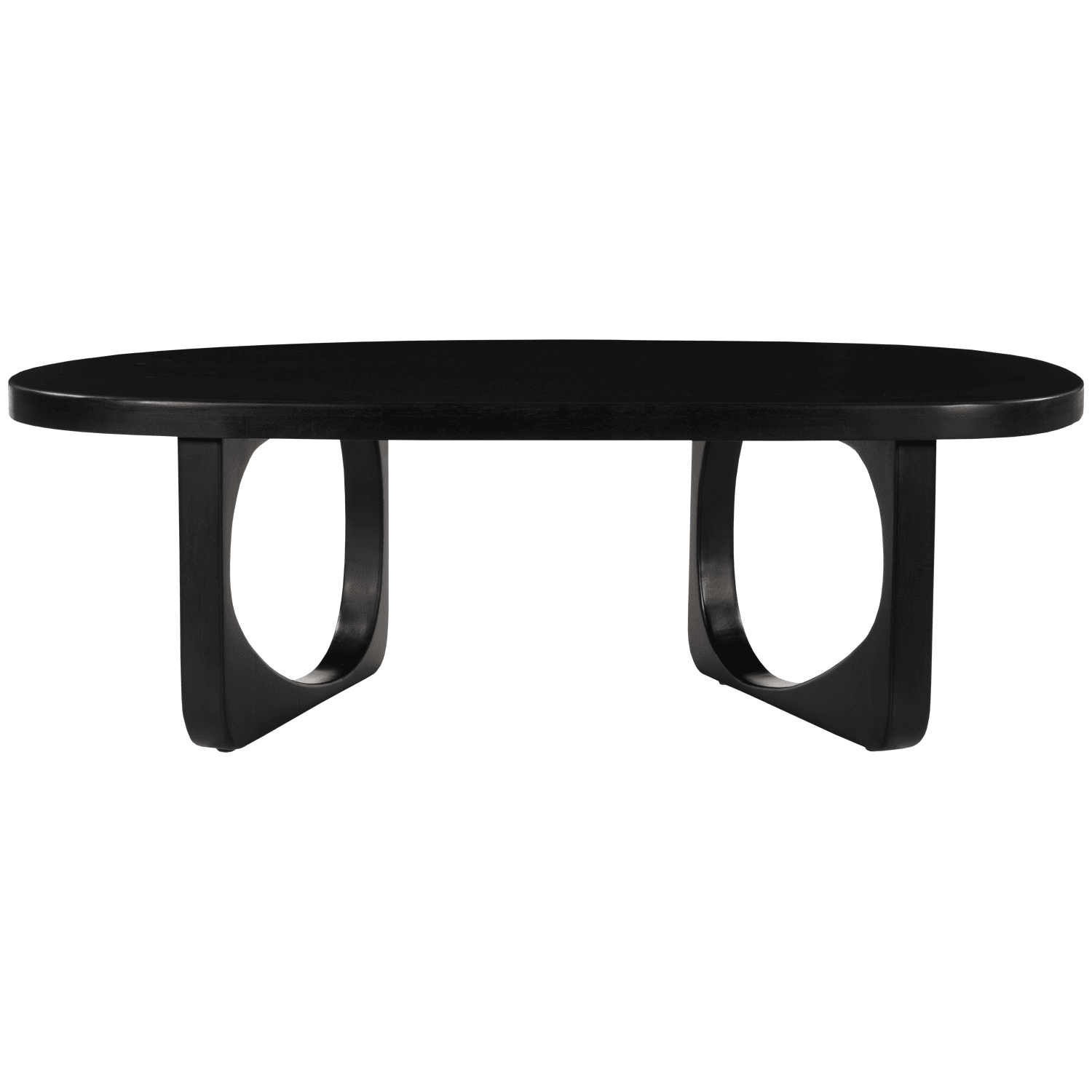 Mesa de centro em madeira maciça de manga preta 120cm