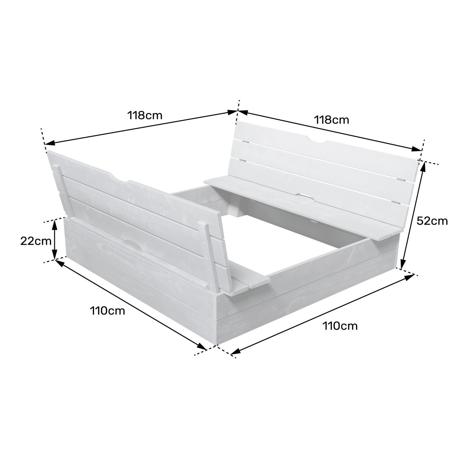 Soulet - Bac à sable avec bancs intégrés