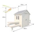 SOULET - Cabane en bois pour enfants BLANCHE