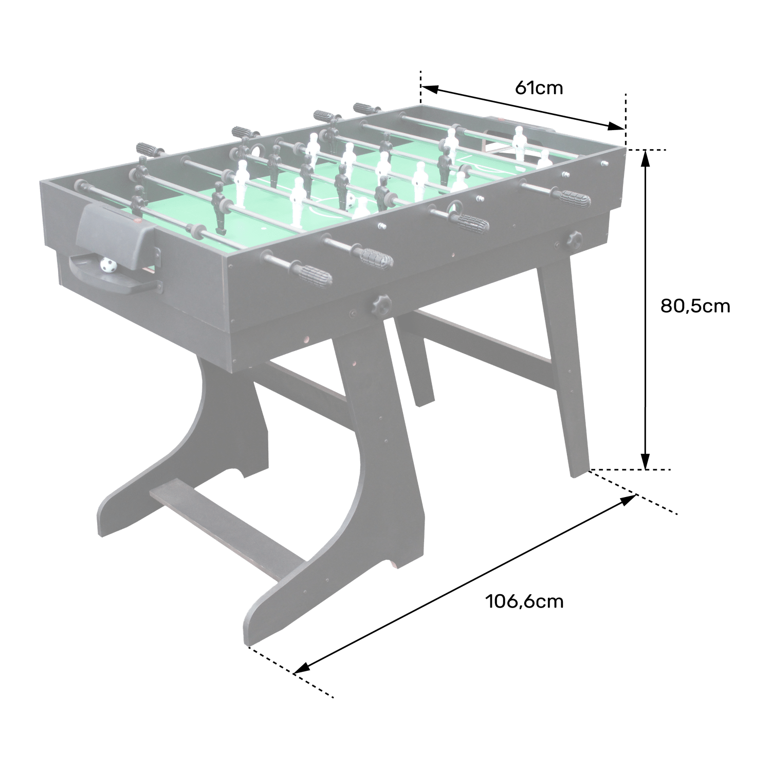 4-in-1 multi-game tafel