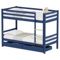Litera infantil 190x90cm azul oscuro con cajones