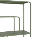 Console design en métal vert kaki