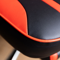 Fauteuil de bureau gamer noir et rouge LINK