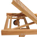 Set di lettini e tavolini pieghevoli in teak
