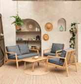 Salon de jardin en acacia 4...