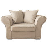 Fauteuil love seat beige