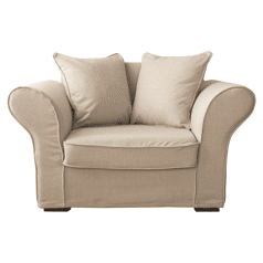 Fauteuil love seat beige OSCAR