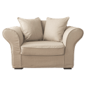 Fauteuil love seat beige OSCAR