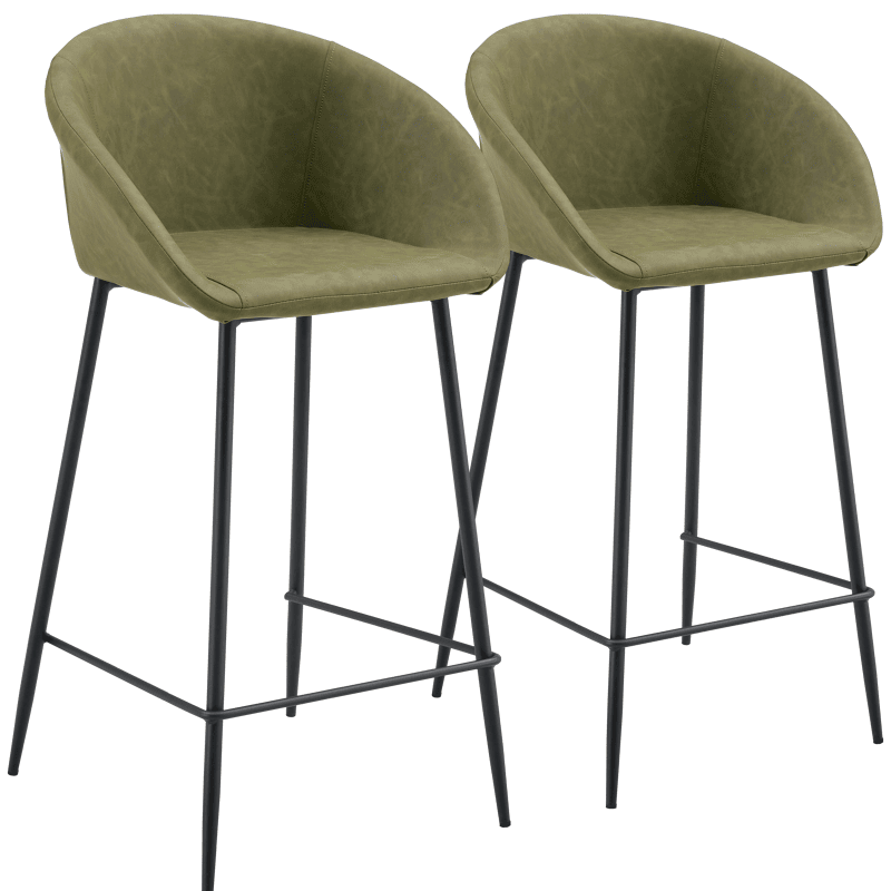 Lot de 2 tabourets de bar... - Happy Garden