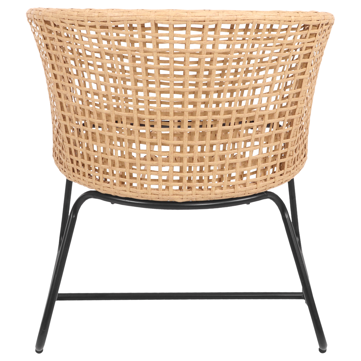 Set di 2 poltrone in rattan sintetico con cuscini RINA