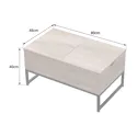 Table basse avec plateaux relevables noire et bois - Happy Garden