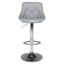 Tabouret de bar gris et blanc JASPER