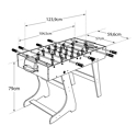 Tavolo da calcio pieghevole