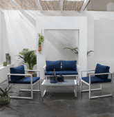 Salon de jardin en tissu...