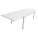 Salon de jardin VENEZIA extensible 180/300 en aluminium 10 places - blanc