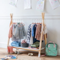 Kindergarderobe aus Holz und Weiß LOU