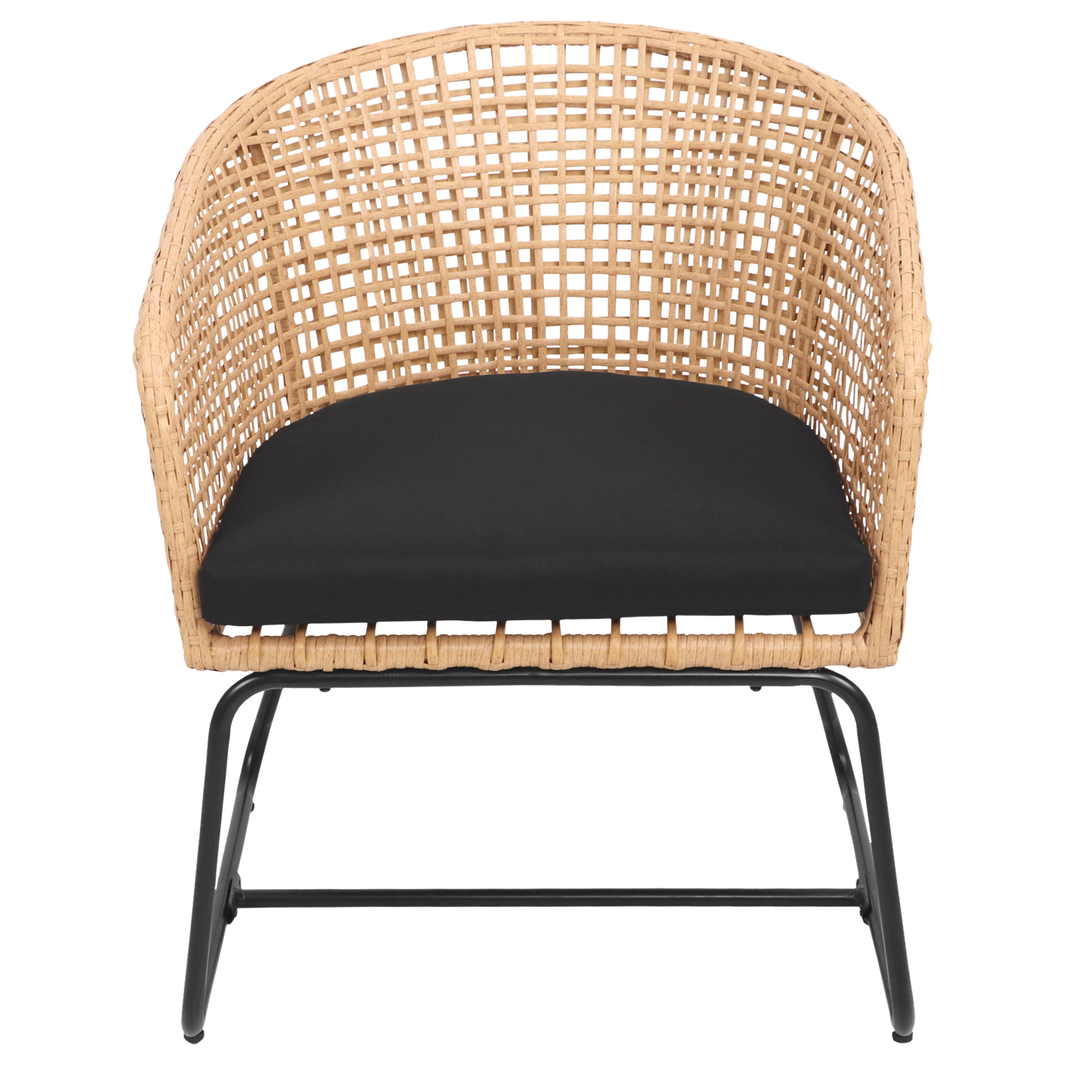 Set di 2 poltrone in rattan sintetico con cuscini RINA