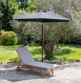 Parasol droit rond 2,70m de...