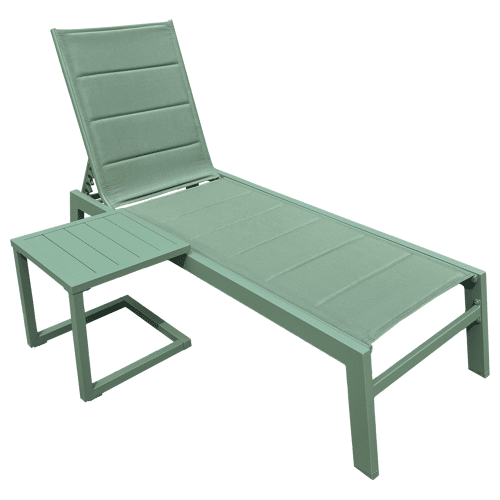 Conjunto de tumbona y mesa...
