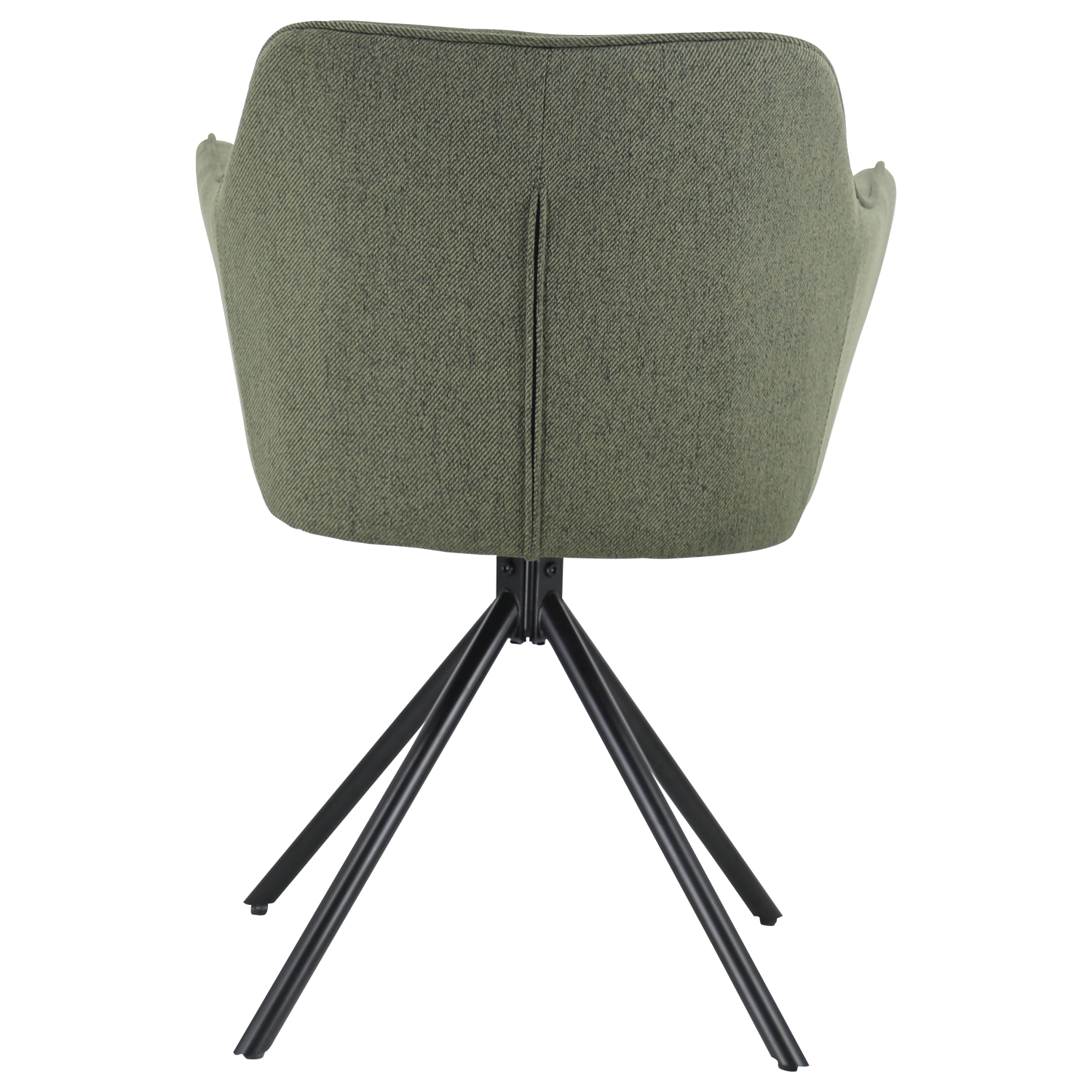 Conjunto de 2 cadeiras de tecido verde DANNA