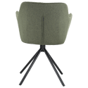 Set van 2 groene stoffen stoelen DANNA