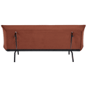 Canapé convertible 3 places en velours terracotta ANATOLE