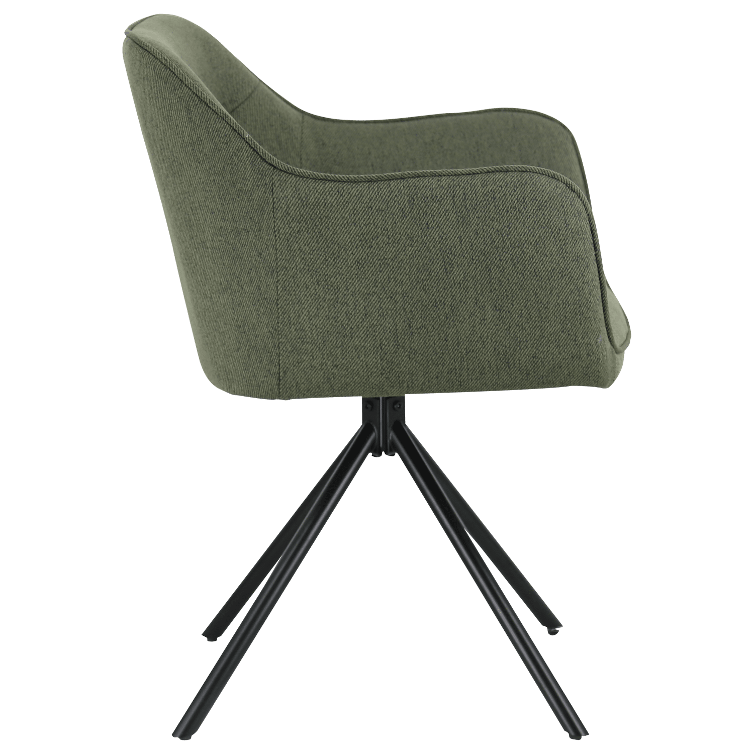 Set van 2 groene stoffen stoelen DANNA