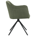 Conjunto de 2 cadeiras de tecido verde DANNA