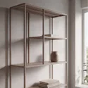 Bibliothèque en métal 189cm taupe