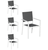 Set di 4 sedie imbottite in...