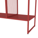 Estantería de metal rojo carmín EMILIA
