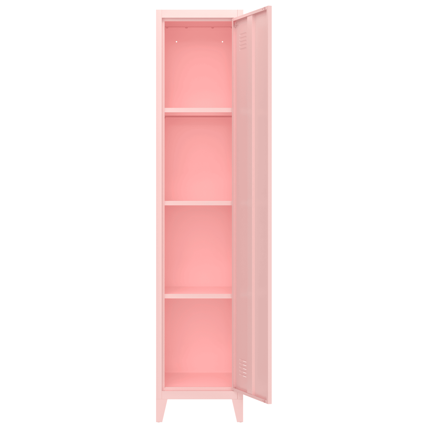 Armoire en métal 1 porte rose
