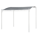 Lona gris de 2,96 x 2,50m para pérgola mural de 3 × 2,5m NICE