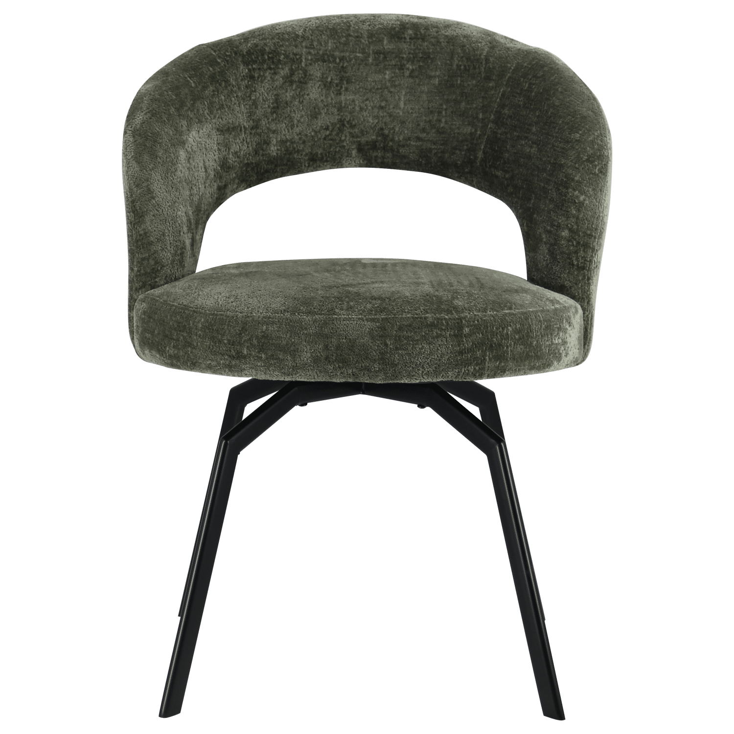 Chaise en chenille verte EHBA