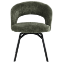 Cadeira de chenille verde EHBA