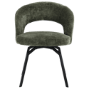 Chaise en chenille verte EHBA