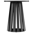 LIV Tavolino rotondo in stile scandinavo nero