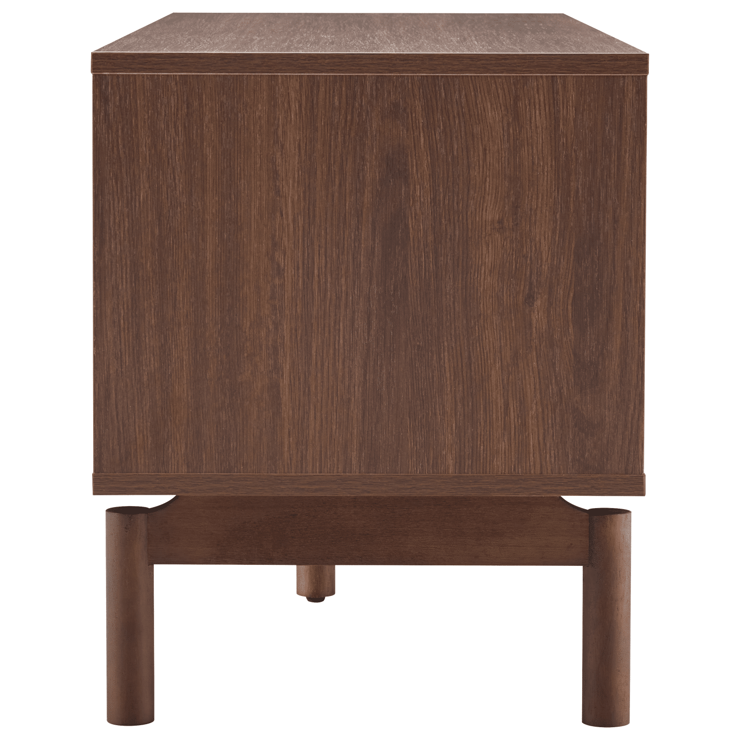 Meuble TV en bois foncé 120cm SARAH