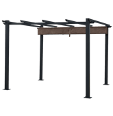 Pérgola livre 3 × 3m taupe...