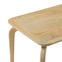 Mesa de centro em madeira maciça de manga tingida clara 100cm