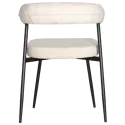 Lot de 2 chaises en tissu beige THEA