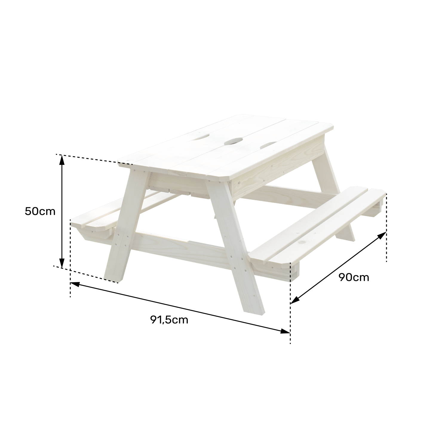 Soulet - Table en bois pour enfants avec bac à sable intégré