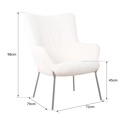 EIRA ecru badstof fauteuil