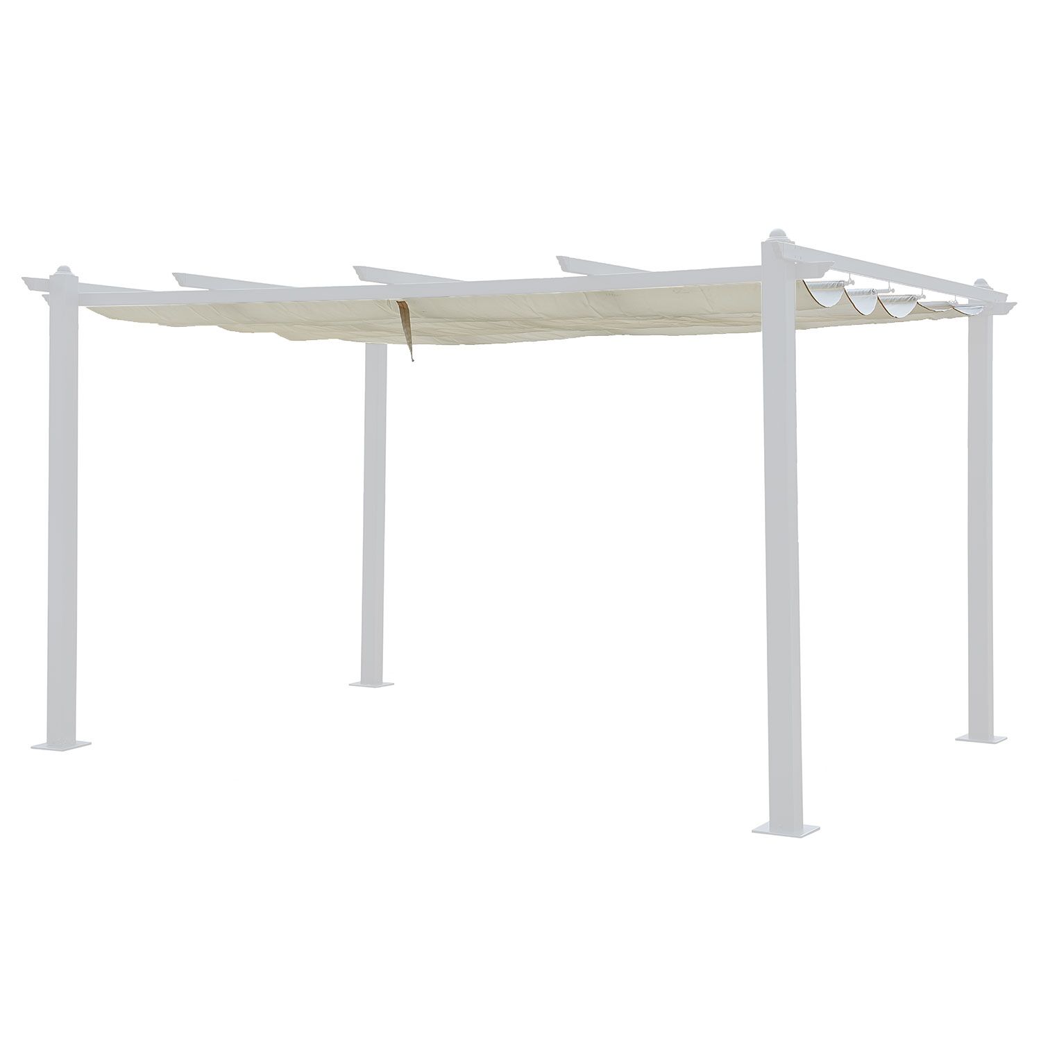 Lona beige de 2,58 x 3,54m para pérgola independiente de 3 × 4m CASSIS